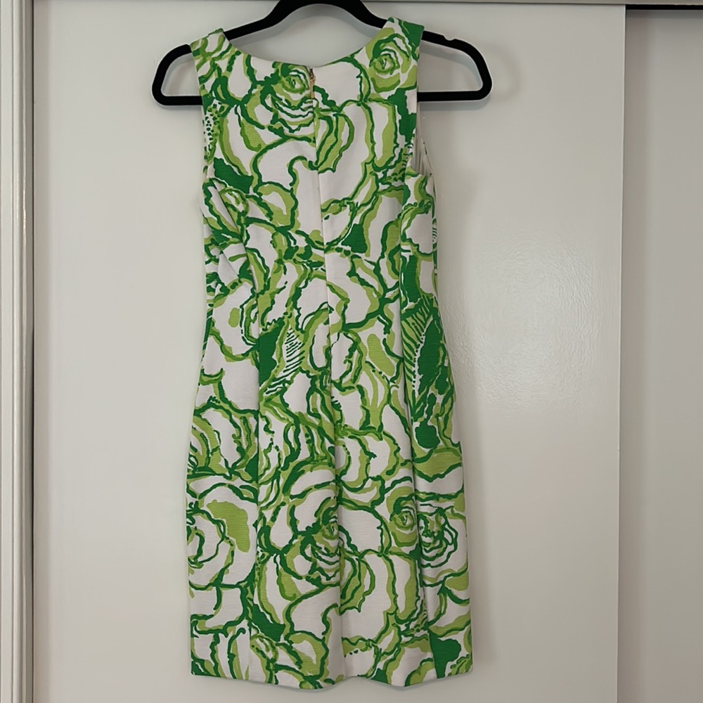 Lilly Pulitzer Size XS Green and White Dress - Picture 3 of 3